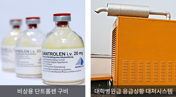 비상용 단트롤렌 구비, 대학병원급 응급상황 대처시스템