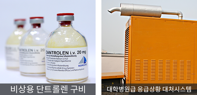 비상용 단트롤렌 구비, 대학병원급 응급상황 대처시스템