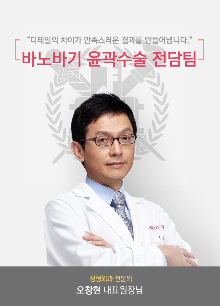 “디테일의 차이가 만족스러운 결과를 만들어냅니다.”  바노바기 윤곽수술 전담팀