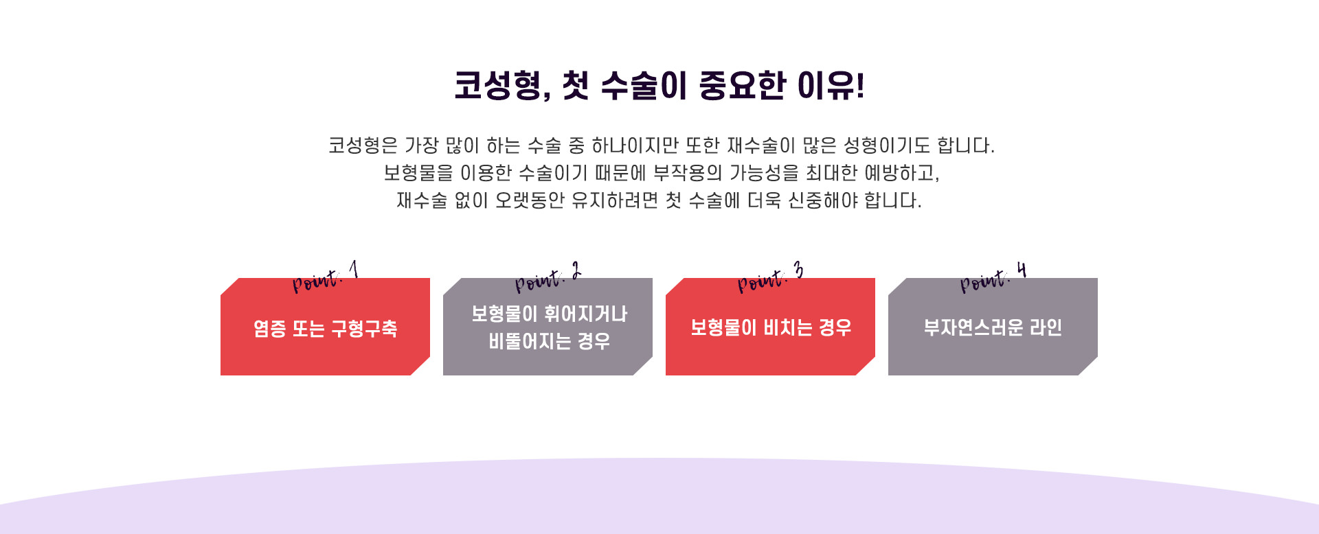 코성형, 첫 수술이 중요한 이유!